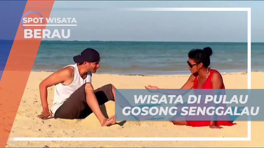 Menyusuri Pulau Pasir di Pulau Gosong Senggalau, Berau
