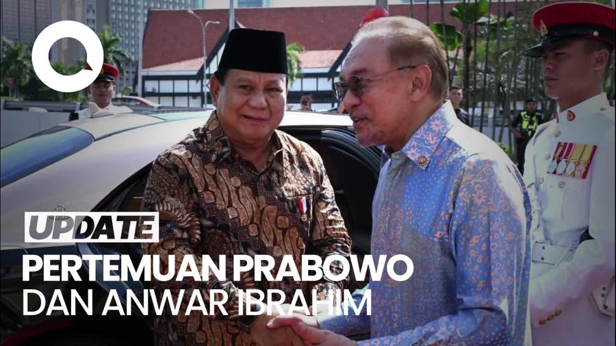 Video: Momen Keakraban Prabowo Bertemu Anwar Ibrahim di Malaysia