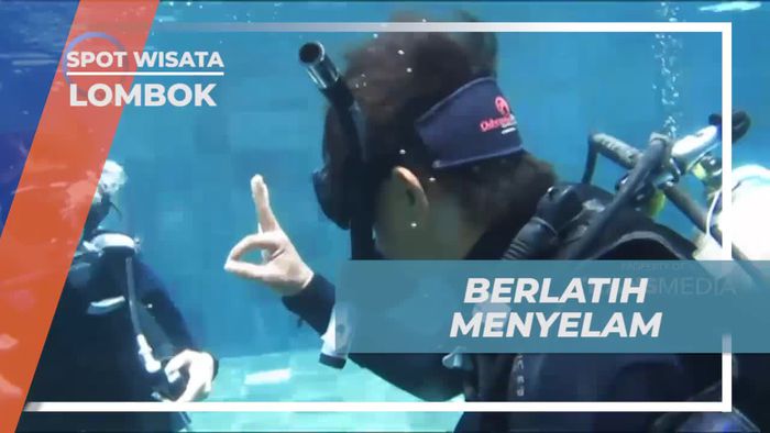 Melatih Kemampuan Menyelam Sebelum Petualangan di Lombok