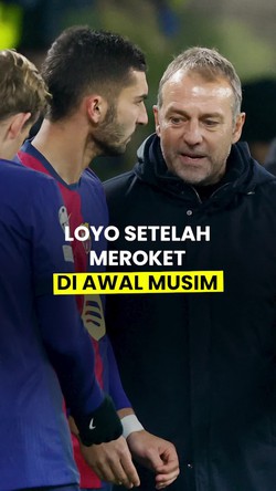 Video Dalih Flick Performa Barca Turun di LaLiga: Masih Muda, Harus Banyak Belajar