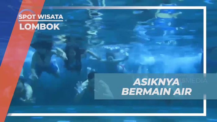 Berenang Ceria di Cocotinos Beach Boutique Resort, Lombok
