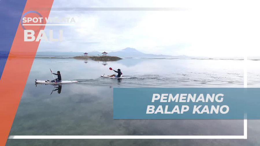 Menentukan Sang Pemenang Lomba Kano di Pantai Indah Bali