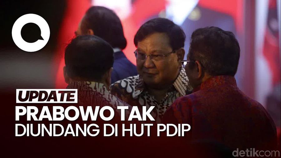 Video: PDIP Tak Undang Prabowo di HUT ke-52 tapi Diundang di Kongres