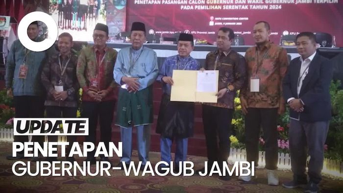 Video: KPU Tetapkan Al Haris-Sani Sebagai Gubernur dan Wagub Jambi Terpilih