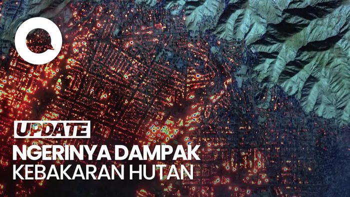 Video: Penampakan Kebakaran Besar California dari Satelit