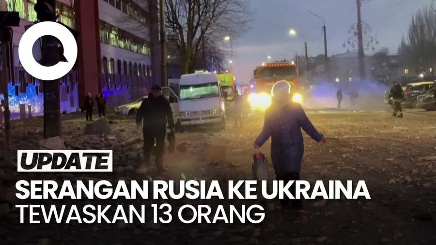 Video: Bom Rusia Hantam Kota Zaporizhzhia Ukraina, 13 Orang Tewas