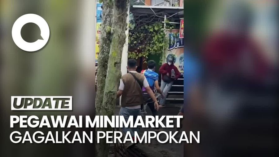 Video: Aksi Pegawai Minimarket di Tasik Gagalkan Perampokan Berpistol