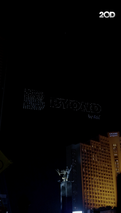 Penampilan Drone Memukau BYOND by BSI di Kirana Jakarta by City Vision