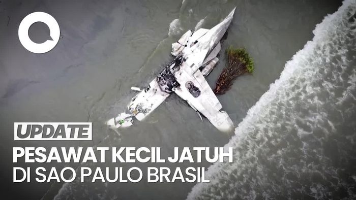Video: Pesawat Kecil Angkut 5 Penumpang Jatuh di Brasil, Pilot Tewas