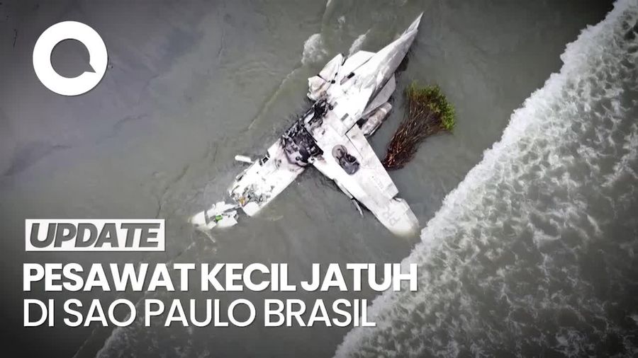 Video: Pesawat Kecil Angkut 5 Penumpang Jatuh di Brasil, Pilot Tewas