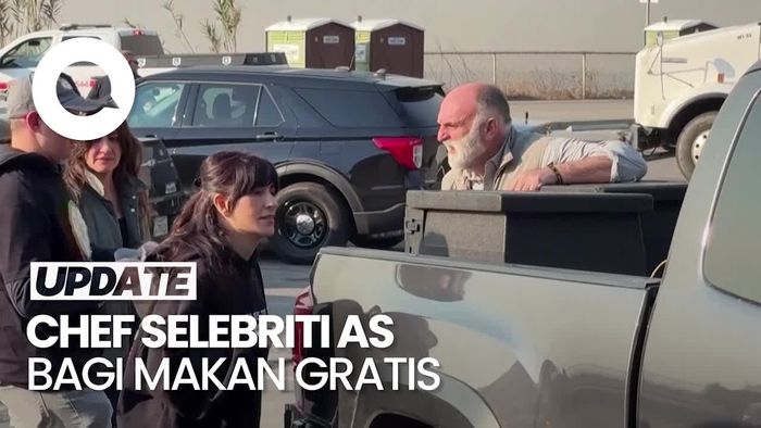 Video Makan Gratis dari Chef Selebriti Bagi yang Terdampak Kebakaran California