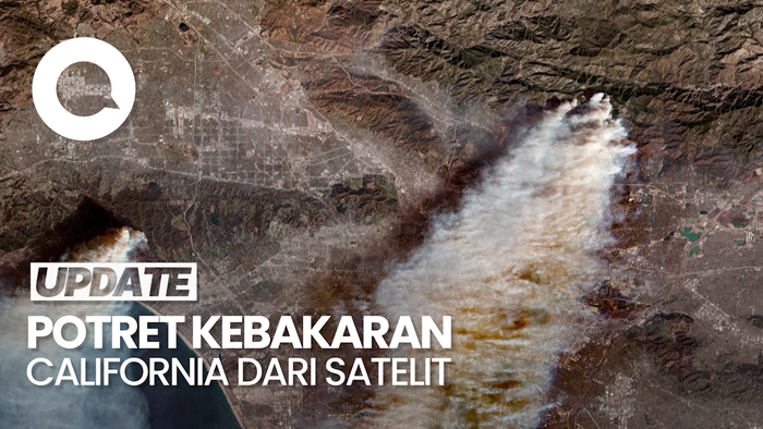 Video: Potret Before-After Kebakaran California dari Satelit