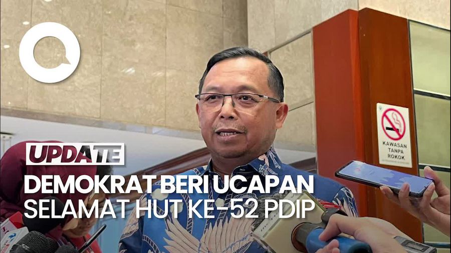 Video Demokrat Ucapkan Selamat Ultah ke PDIP: Tetap Berjuang untuk Negara