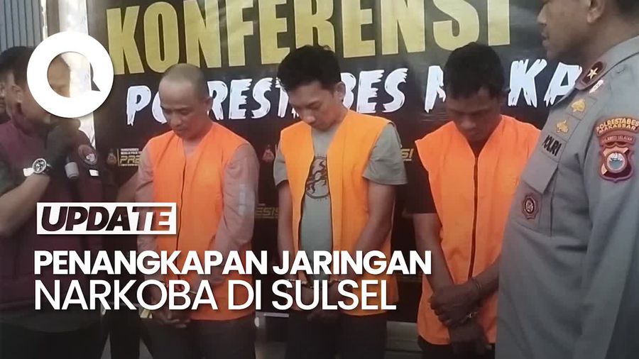 Video: Momen Penangkapan 3 Pria Jaringan Narkoba di Sulsel, 3 Kg Sabu Disita