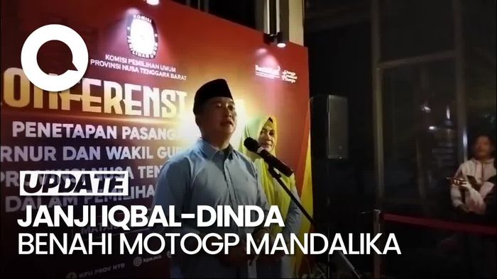 Video: Gubernur NTB Terpilih Lalu Muhamad Iqbal Janji Benahi MotoGP Mandalika