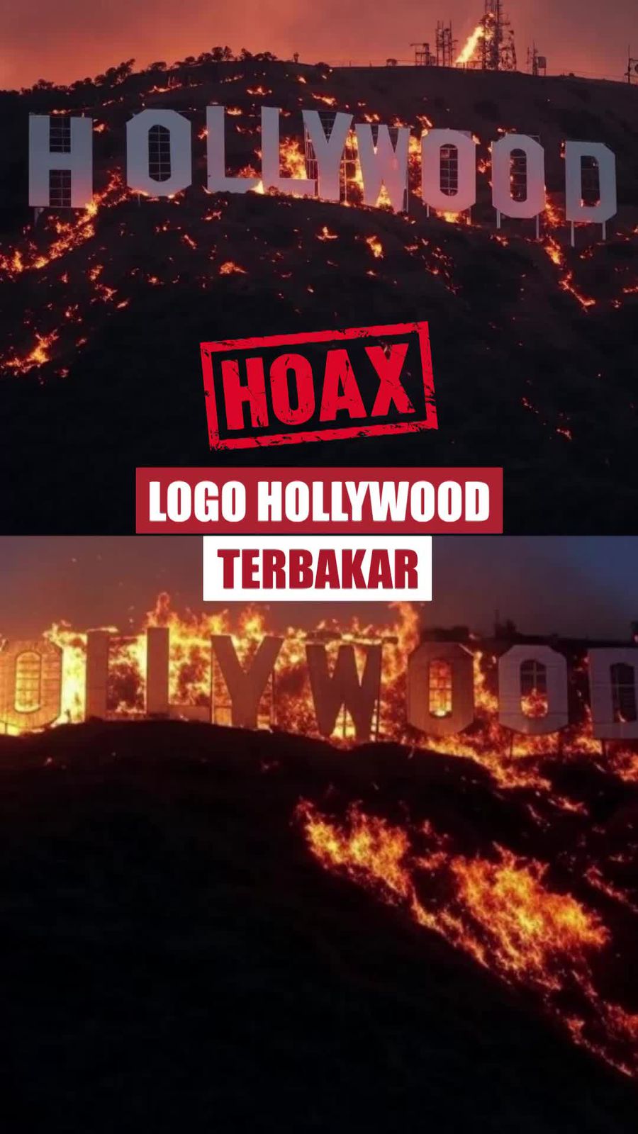 Video: Viral Hoaks Logo Hollywood Terbakar
