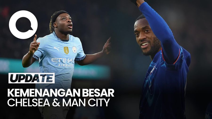 Video Chelsea & Man City Pesta Gol di Piala FA