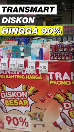 Video: Transmart Promo Cuci Gudang, Diskon hingga 90%!