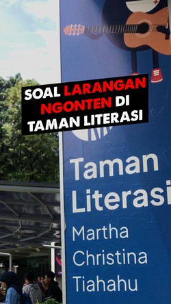Video: Ngonten di Taman Literasi Blok M Nggak Perlu Izin, tapi...