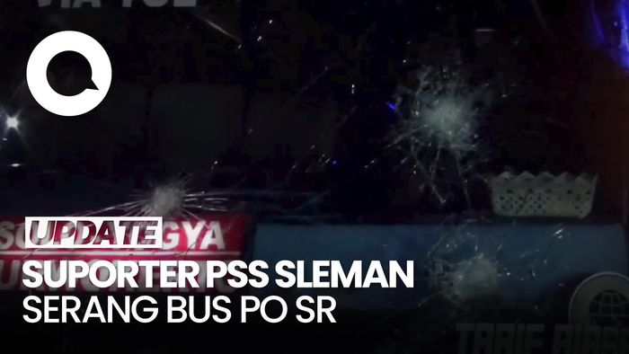 Video Bus Sugeng Rahayu Diserang Suporter PSS Sleman