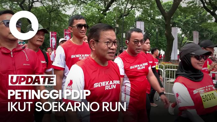 Video Pramono Ikut Soekarno Run, Hasto-Ganjar Turut Hadir