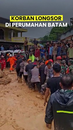 Video: Pencarian Berakhir, Dua Korban Longsor Batam Ditemukan Meninggal