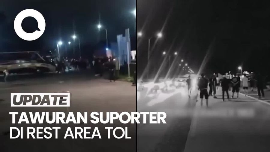 Video: 2 Kubu Suporter Terlibat Bentrok di Rest Area Tol Jagorawi