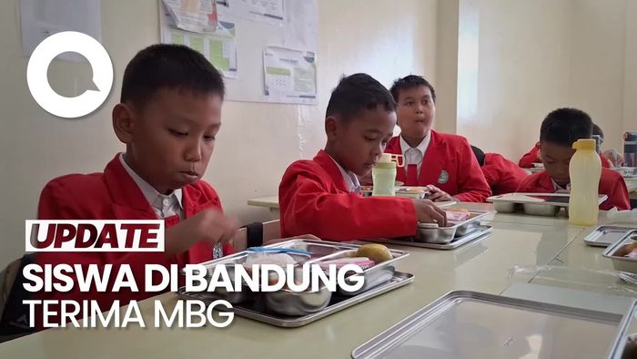 Video: Antusiasme Siswa di Kabupaten Bandung Terima Makan Bergizi Gratis
