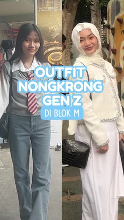 Video: Gaya Outfit Gen Z Nongkrong di Taman Literasi Blok M