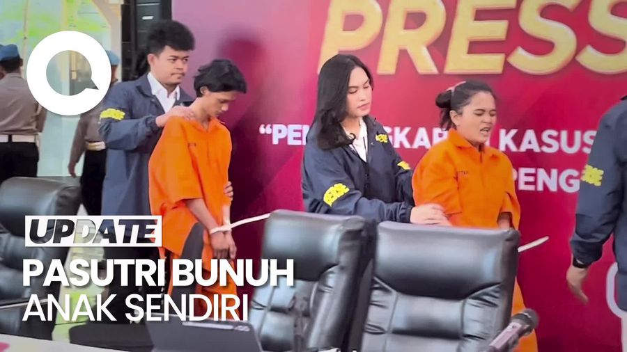 Video: Tampang Keji Pasutri Pembunuh Anak di Ruko Bekasi