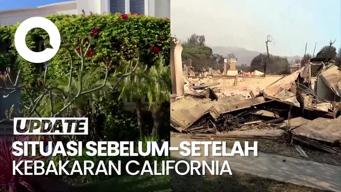 Video Pemandangan Palisades Sebelum dan Setelah Kebakaran California