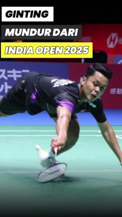 Video: Anthony Ginting Mundur dari India Open 2025
