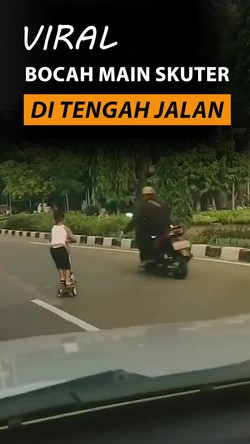 Video: Pemkot Jaktim Respons Kasus Viral Bocah Main Skuter di Tengah Jalan