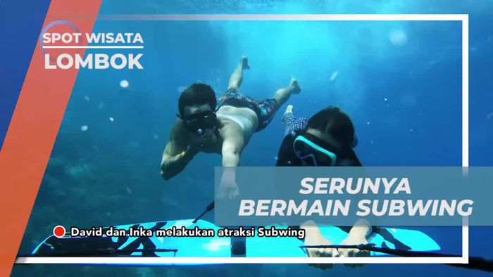 Bermain Subwing, Terbang di Bawah Laut Gili Trawangan, Lombok
