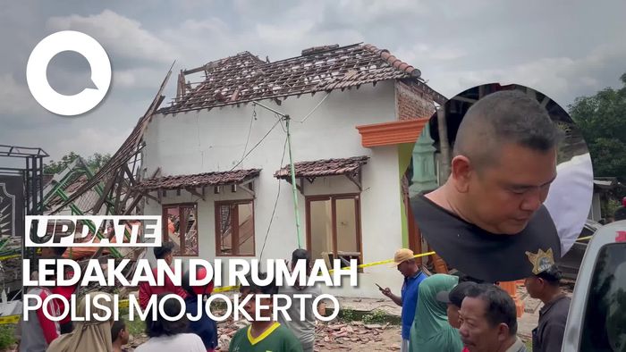 Video: Sederet Fakta Ledakan di Rumah Polisi Mojokerto Tewaskan Ibu dan Anak