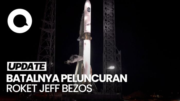 Video: Peluncuran Roket Raksasa Jeff Bezos Dibatalkan