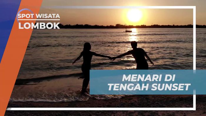 Menari Indah Saat Menanti Sunset di Gili Meno, Lombok