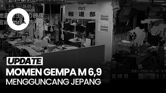 Video: Rekaman CCTV Detik-detik Gempa M 6,9 di Jepang