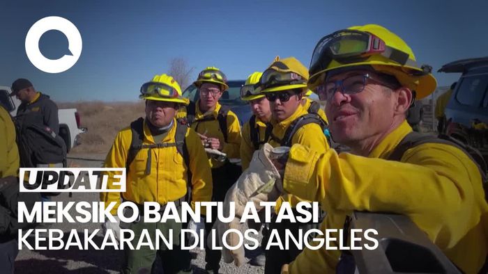 Video: Petugas Damkar Meksiko Bantu Tangani Kebakaran Hutan di Los Angeles