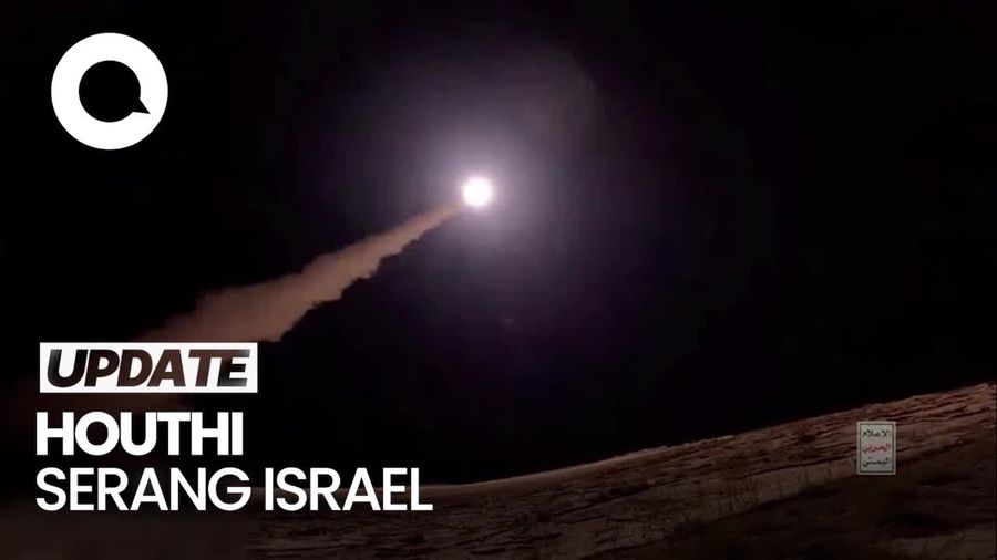 Video: Momen Rudal Palestine-2 Houthi Menghiasi Langit Israel