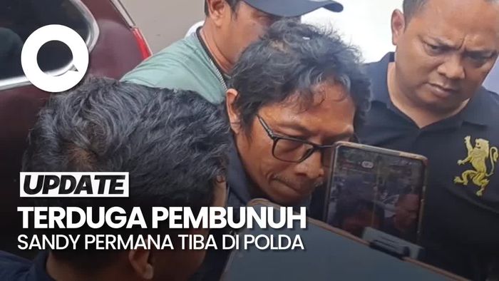 Video: Tampang Nanang Gimbal Terduga Pembunuh Sandy saat Tiba di Polda