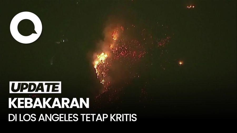 Video: Damkar Sebut Los Angeles Masih Kritis Kebakaran Buntut Angin Kencang