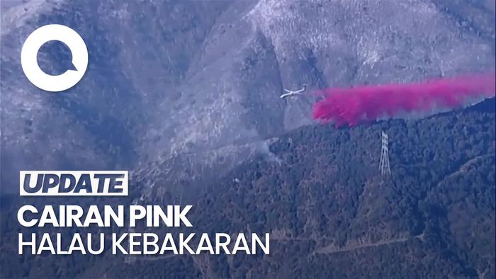 Video: Mengulik Cairan Pink yang Dipakai untuk Halau Kebakaran di LA