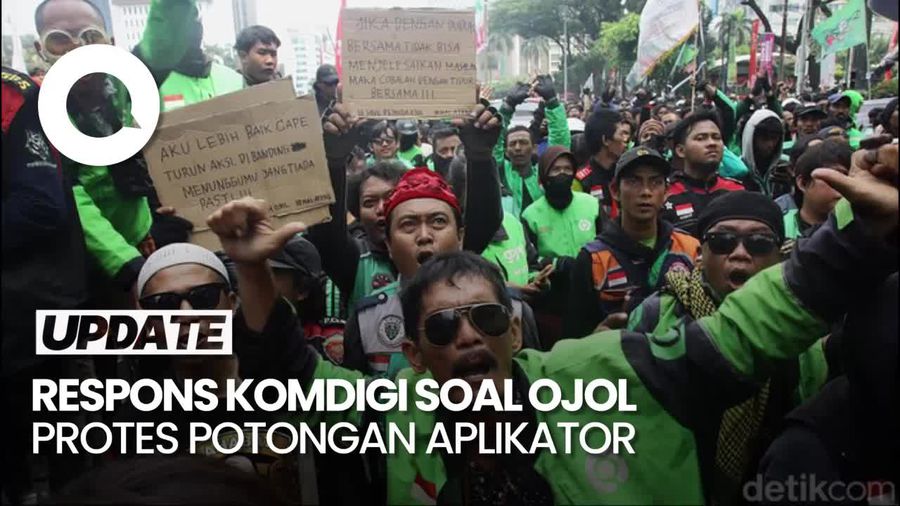 Video: Keluhan Ojol soal Potongan Aplikator 30 Persen, Ini Kata Komdigi