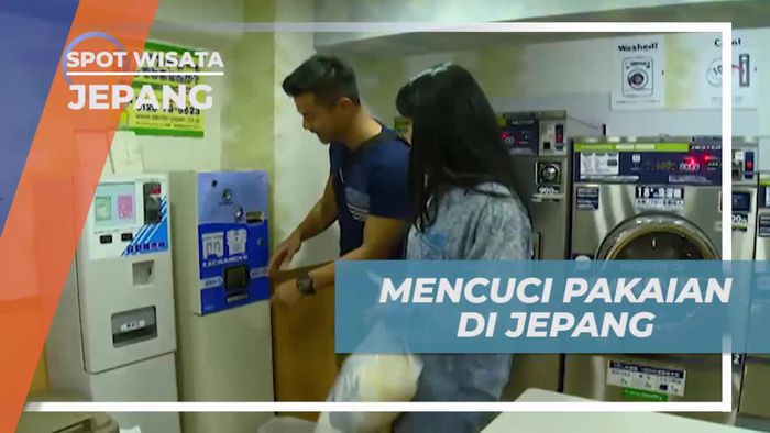 Mencuci Pakaian Sendiri di Laundry Jepang yang Menarik