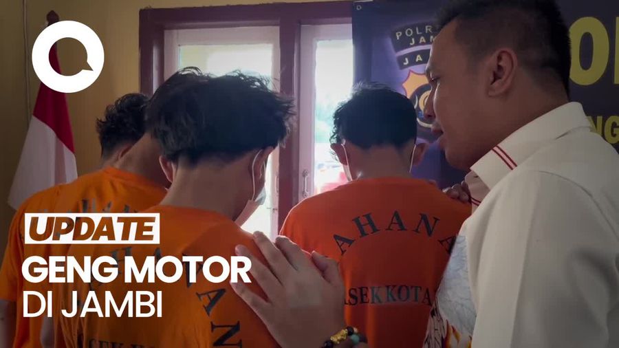 Video: Tampang 4 Pelaku Pelemparan Batu ke Remaja di Jambi