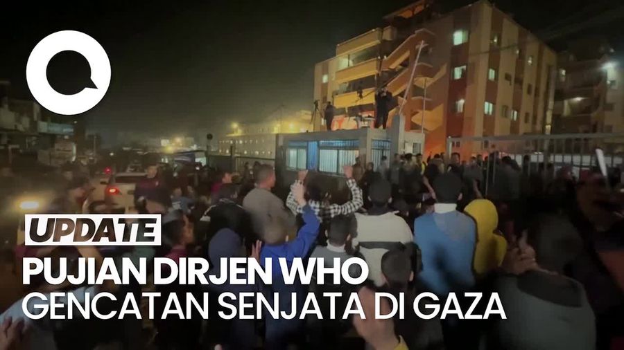 Video Gencatan Senjata di Gaza, Dirjen WHO: Perdamaian Obat Terbaik! 
