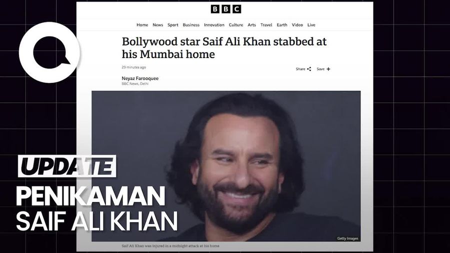 Video: Aktor Bollywood Saif Ali Khan Ditikam di Rumahnya