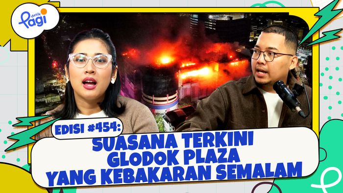 Suasana Terkini Glodok Plaza yang Kebakaran Semalam