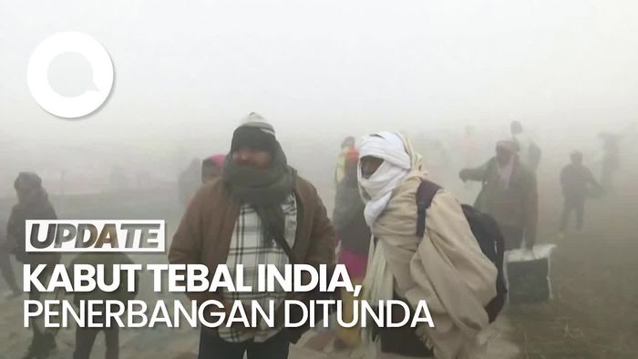 Video: Ratusan Penerbangan di New Delhi Tertunda Imbas Kabut Tebal 